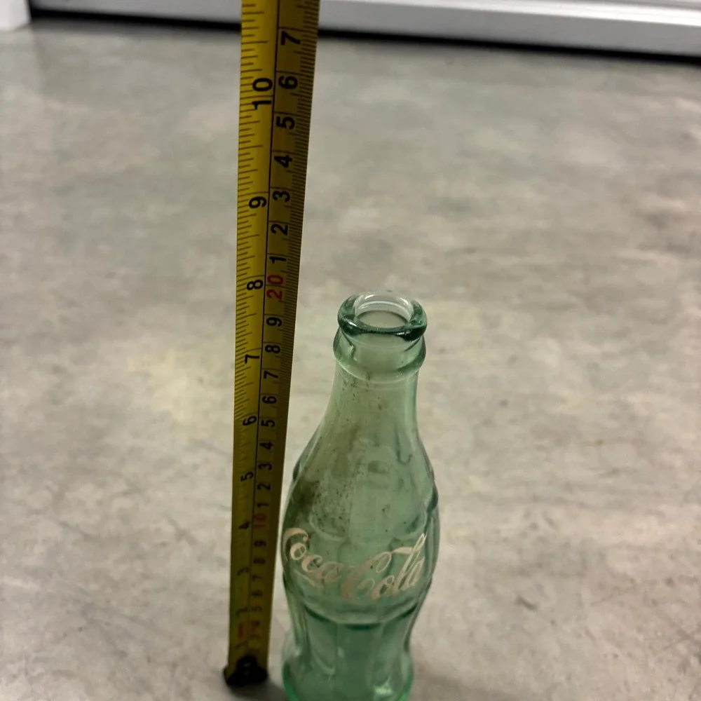 Vintage Coca-Cola ACL Hobbleskirt 6.5 oz Glass Bottle Wilkes-Barre PA Green